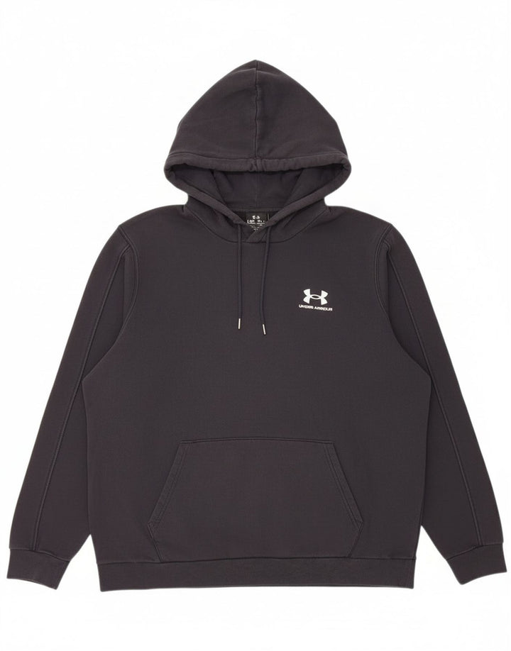 Under Armour Pull à capuche pour homme en coton noir Large