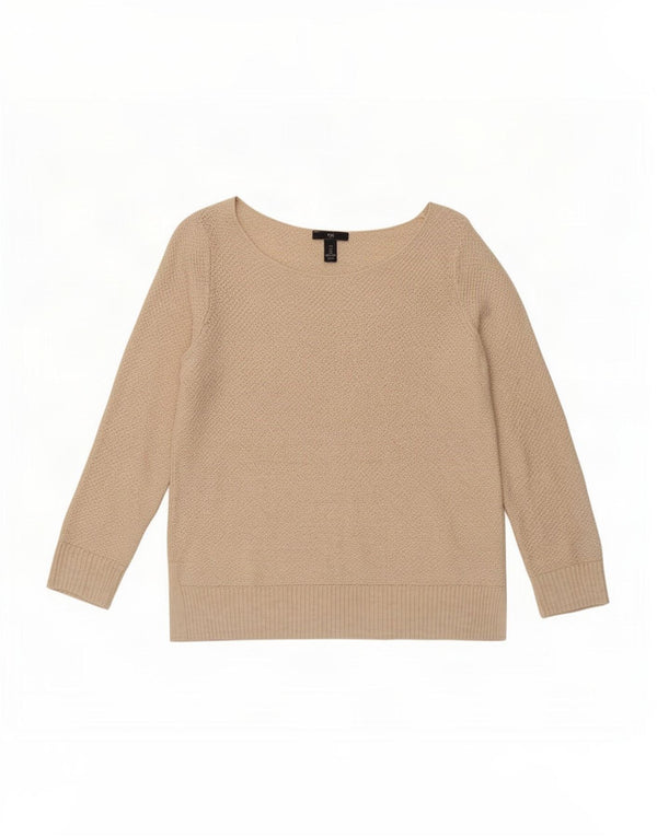 Gap Pull surdimensionné à col bateau pour femme UK 10 Petit Beige