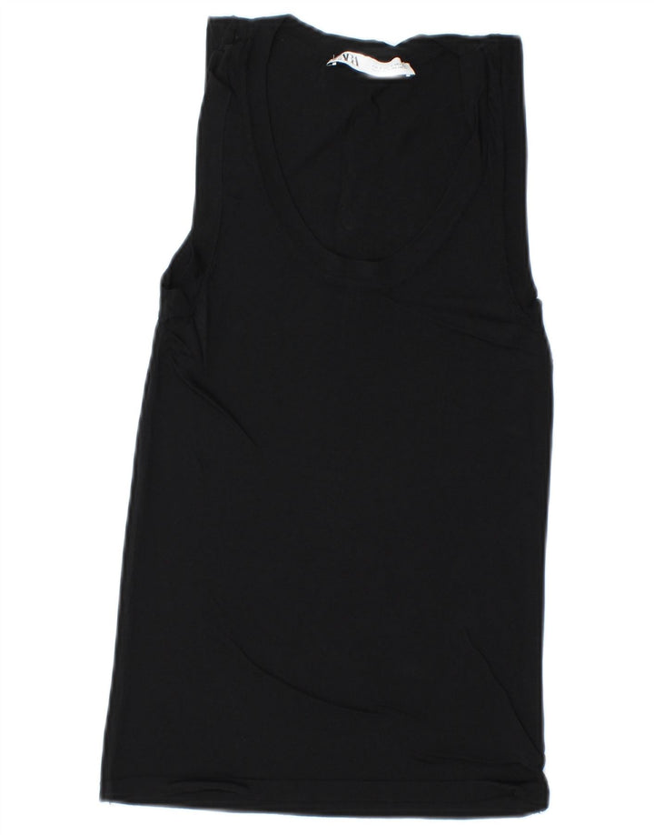 Zara Femme Débardeur UK 8 Petit Noir