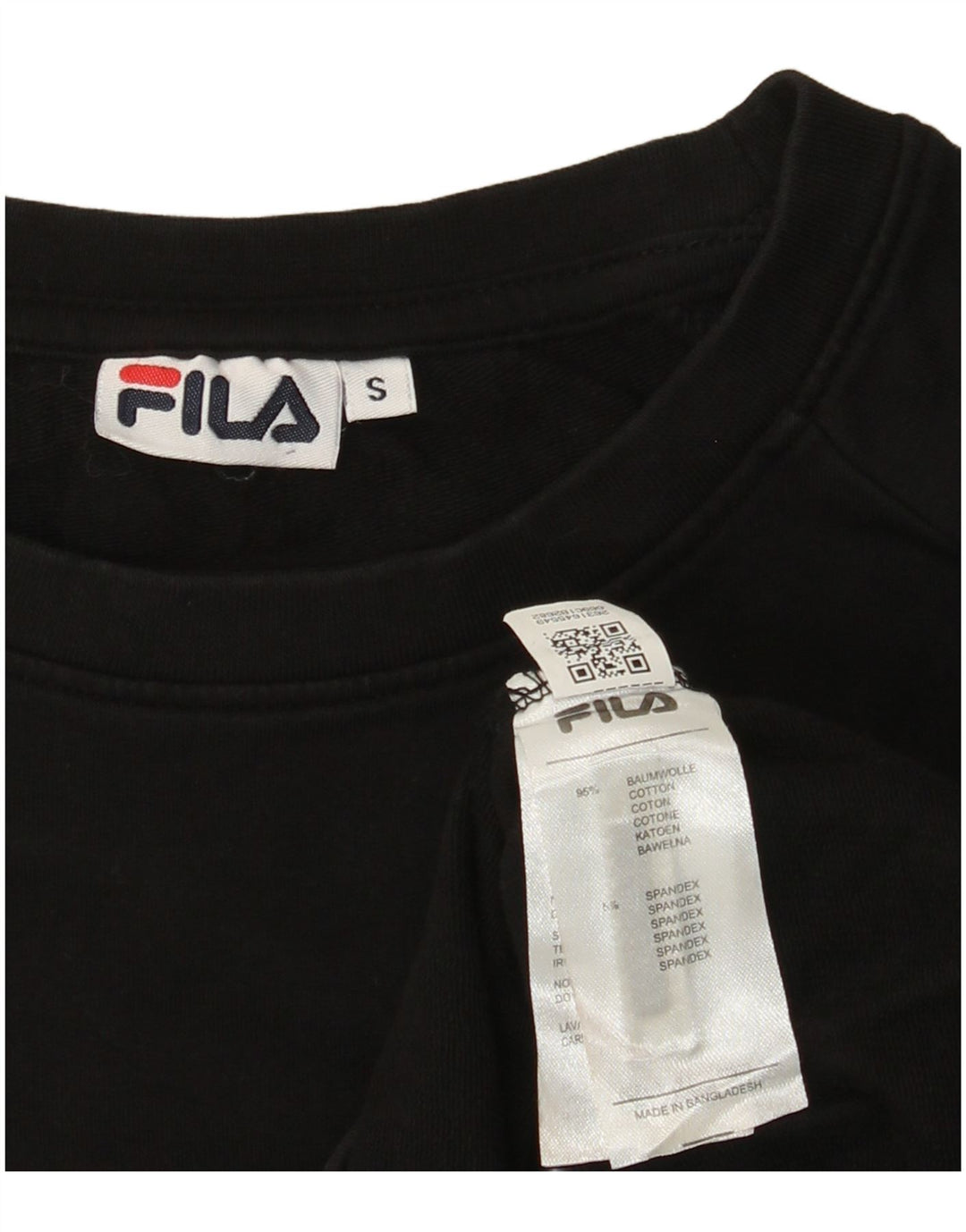 FILA Sweat-shirt graphique pour femme UK 10 Small Noir Coton