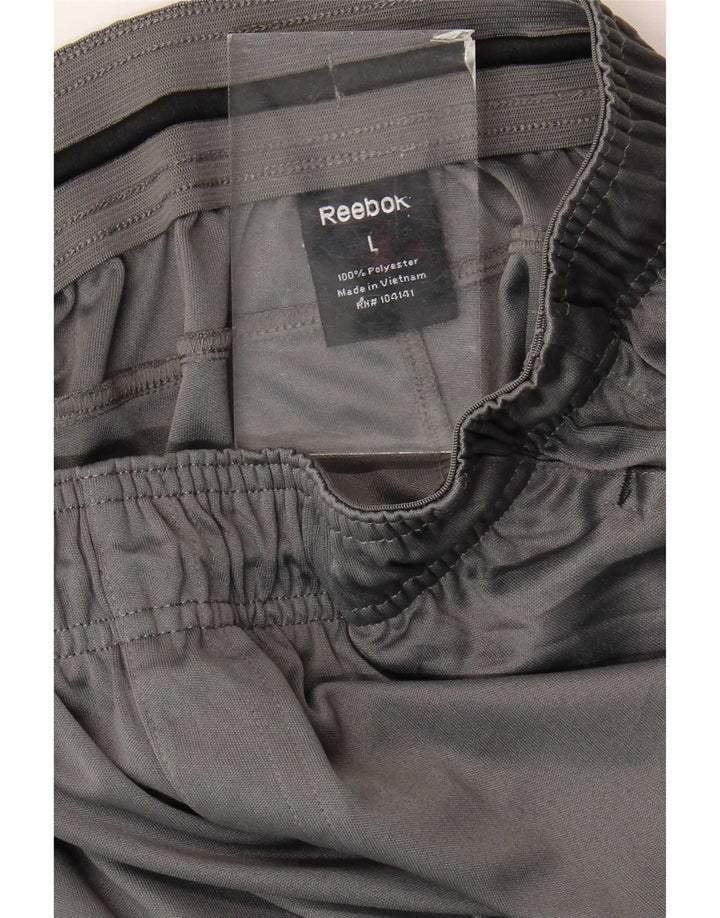 Reebok Pantalon de survêtement pour femme UK 44 Large Gris Polyester