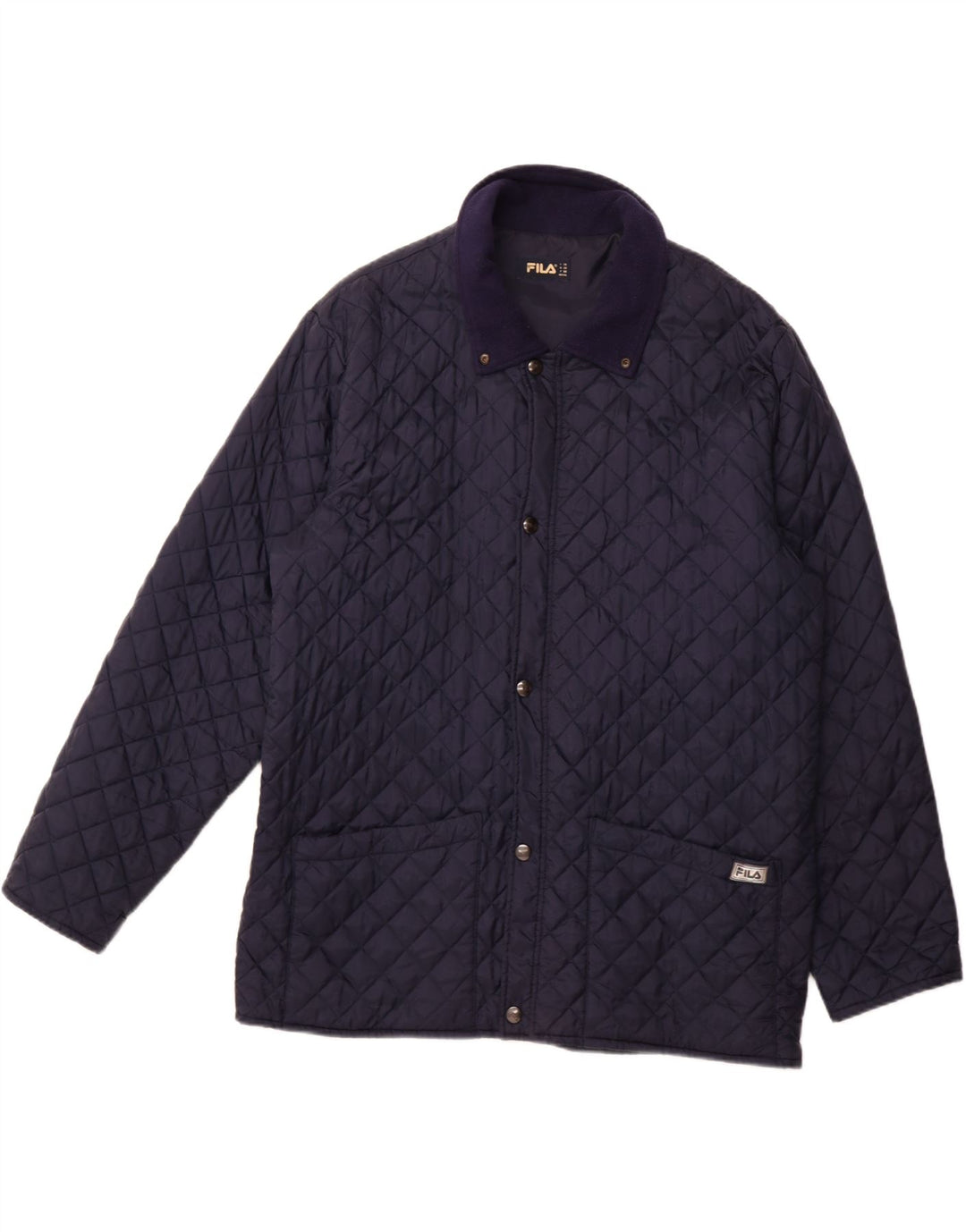 FILA Veste matelassée homme UK 44 2XL Bleu Marine Polyamide