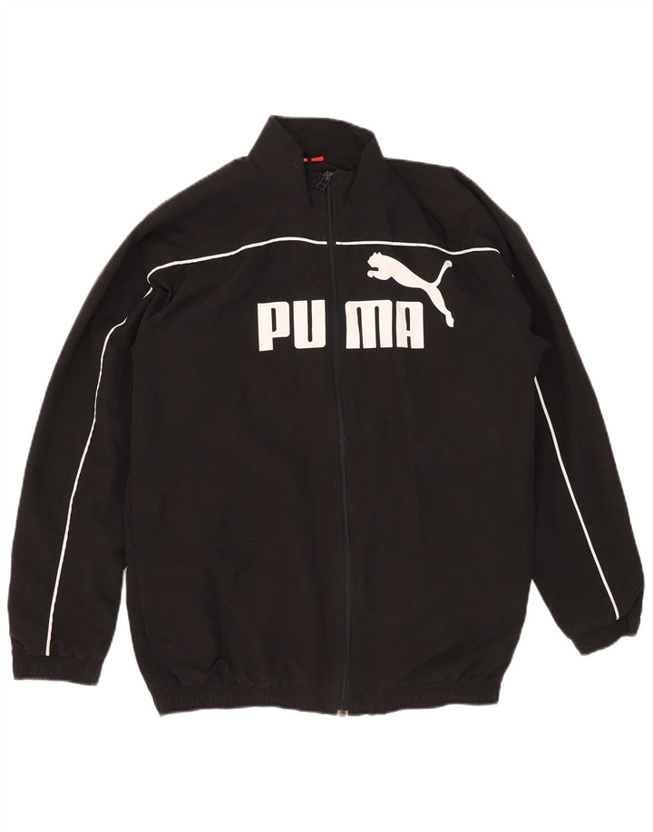 Puma Veste de survêtement graphique garçon 15-16 ans Noir Polyester