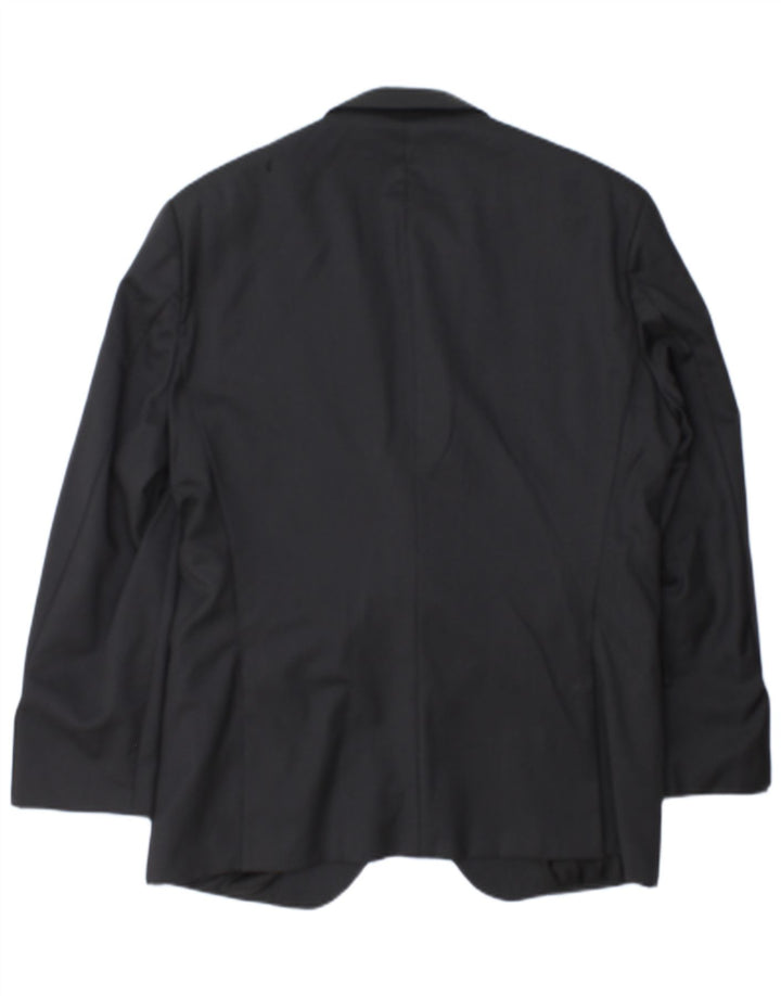 Hugo Boss Veste blazer sur mesure à 2 boutons pour homme EU 52 XL Gris à fines rayures