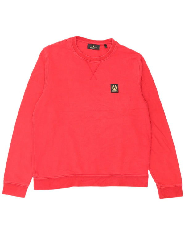 Belstaff Sweat-shirt pour homme en coton rouge 2XL