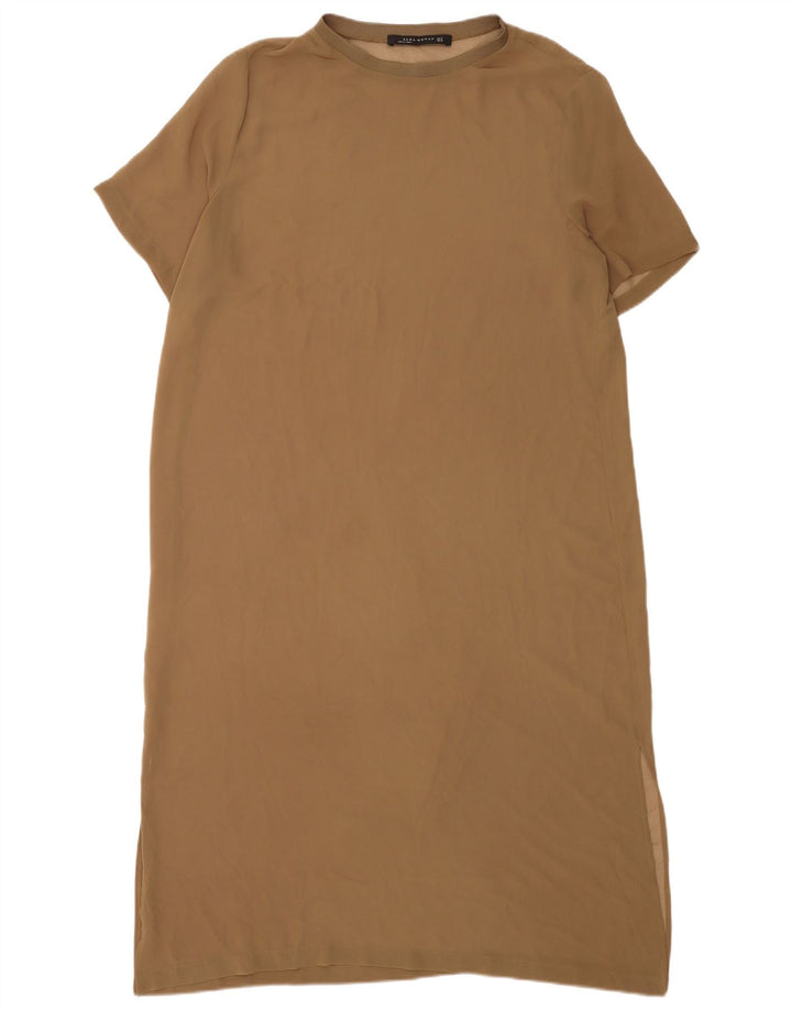 Zara Robe basique pour femme UK 18 XL Marron