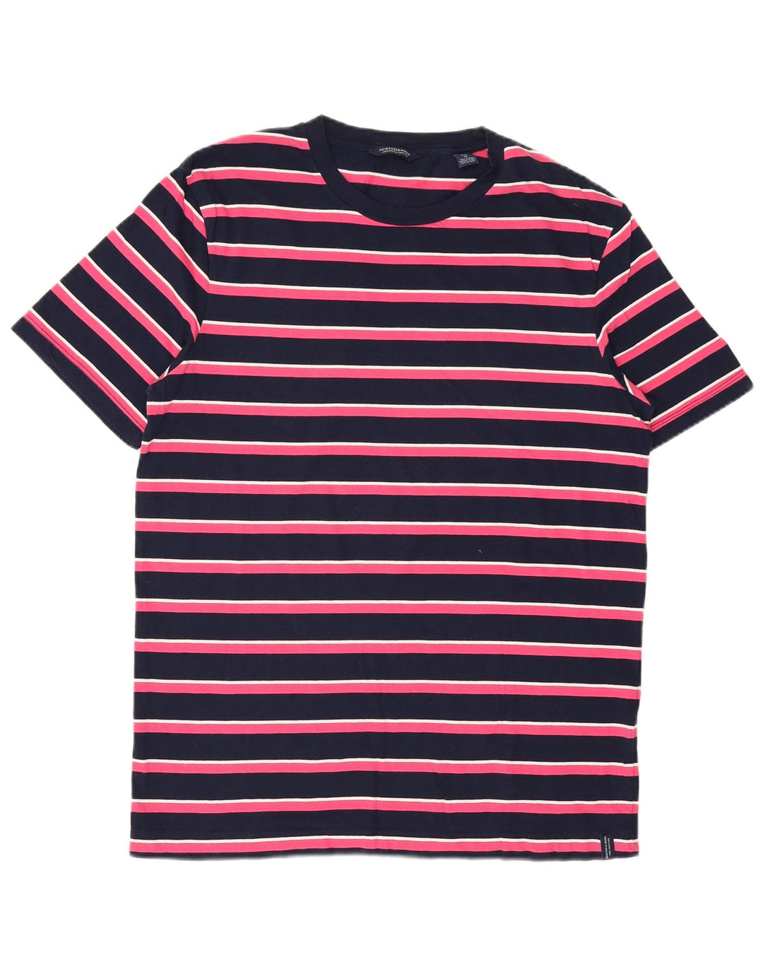 Scotch & Soda T-Shirt Homme Bleu Marine Rayé Moyen