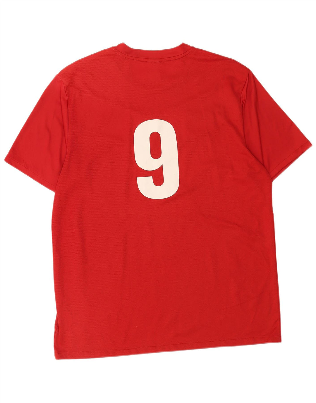 Nike Hommes Dri Fit Graphic T-Shirt Top XL Rouge Colorblock Polyester