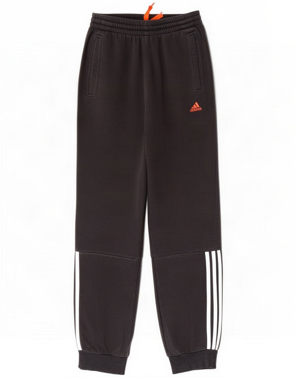 Adidas Pantalon de survêtement pour garçon Joggers 13-14 ans Noir Colourblock Cotton