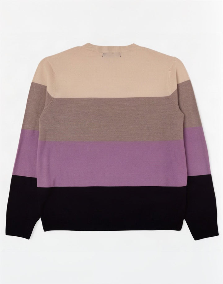 Marks & Spencer Pull col bateau pour femme UK 14 Large Multicolore