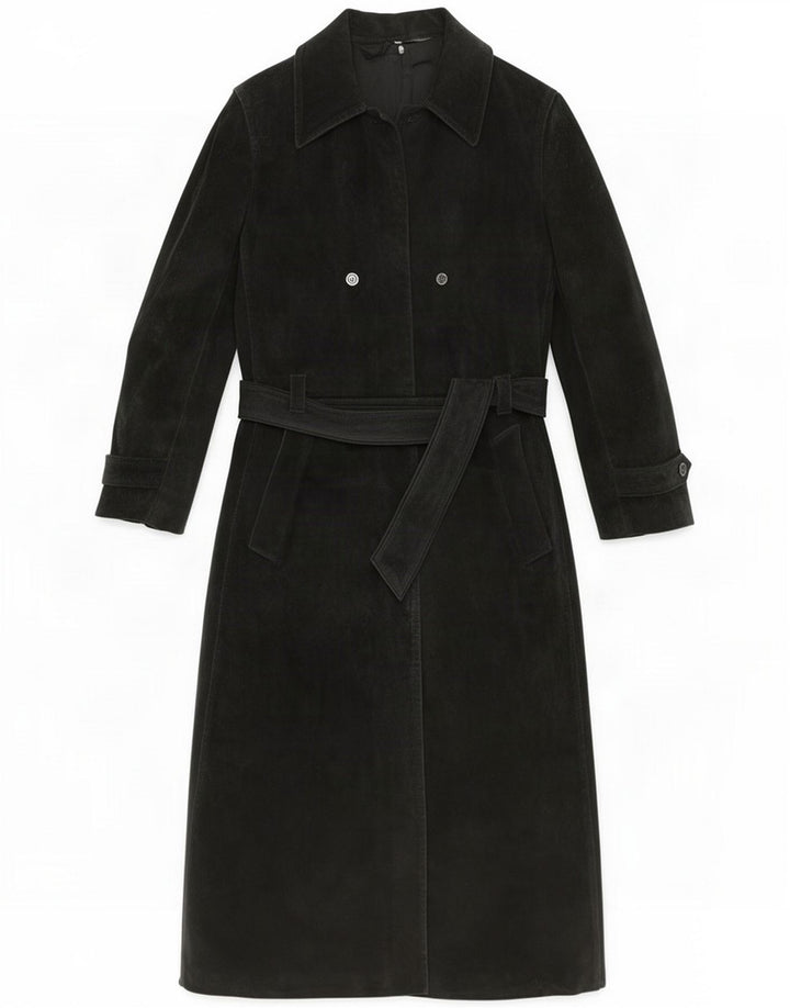 Gimo's Pardessus en daim pour femme IT 46 Large Noir