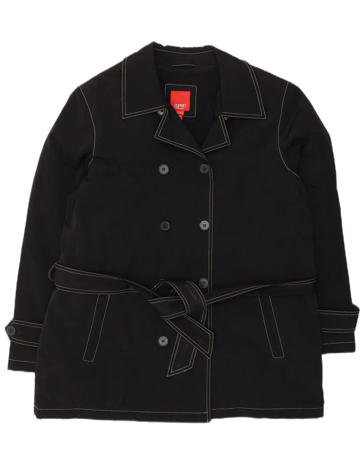Esprit Caban Sherpa Femme UK 18 XL Noir Polyester