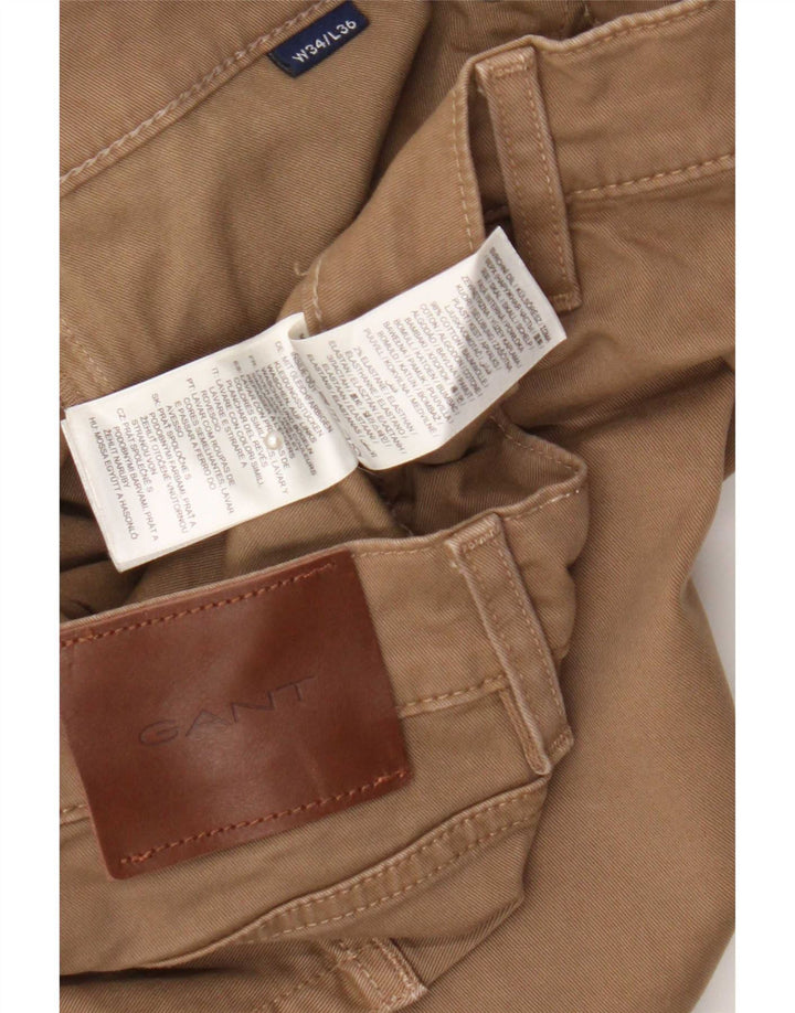 Gant Pantalon Cargo Slim Homme W34 L32 Marron Coton