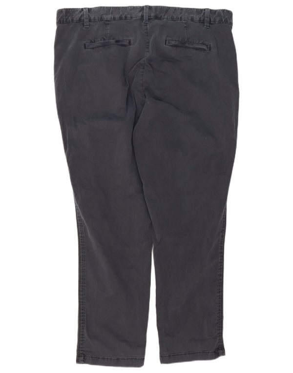 Gap Pantalon Chino Fuselé Femme UK 18 XL W36 L28 Gris Coton