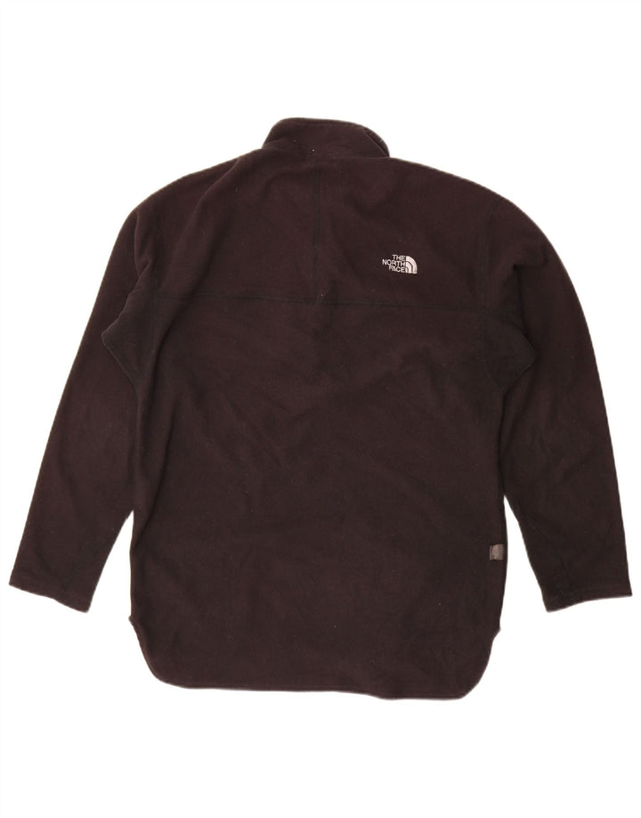The North Face Pull polaire à col zippé pour femme UK 14 Medium Noir Polyester