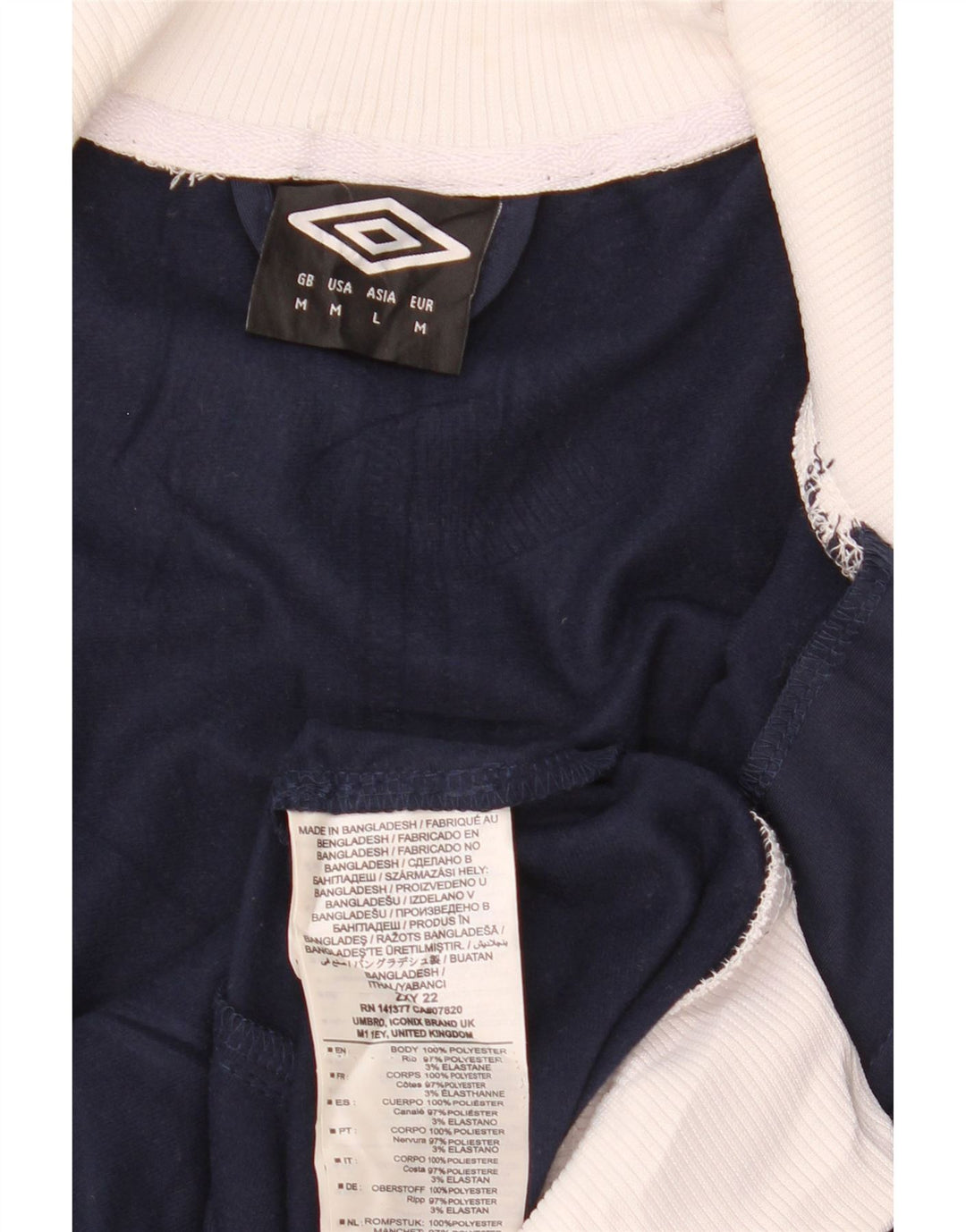 UMBRO Veste de Survêtement Graphique Homme Bleu Marine Moyen Colourblock