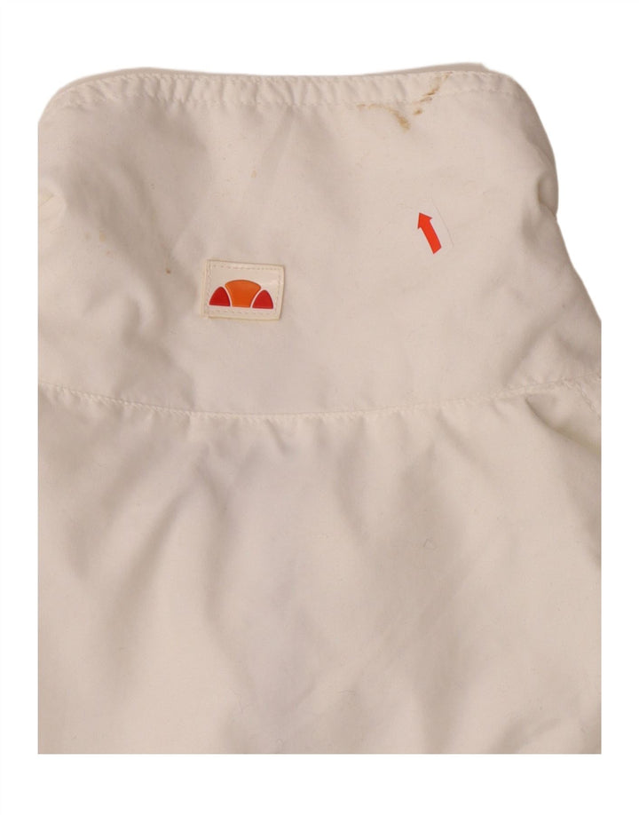 ELLESSE Womens Rain Jacket UK 18 XL White Polyester Vintage Ellesse and Second-Hand Ellesse from Messina Hembry 