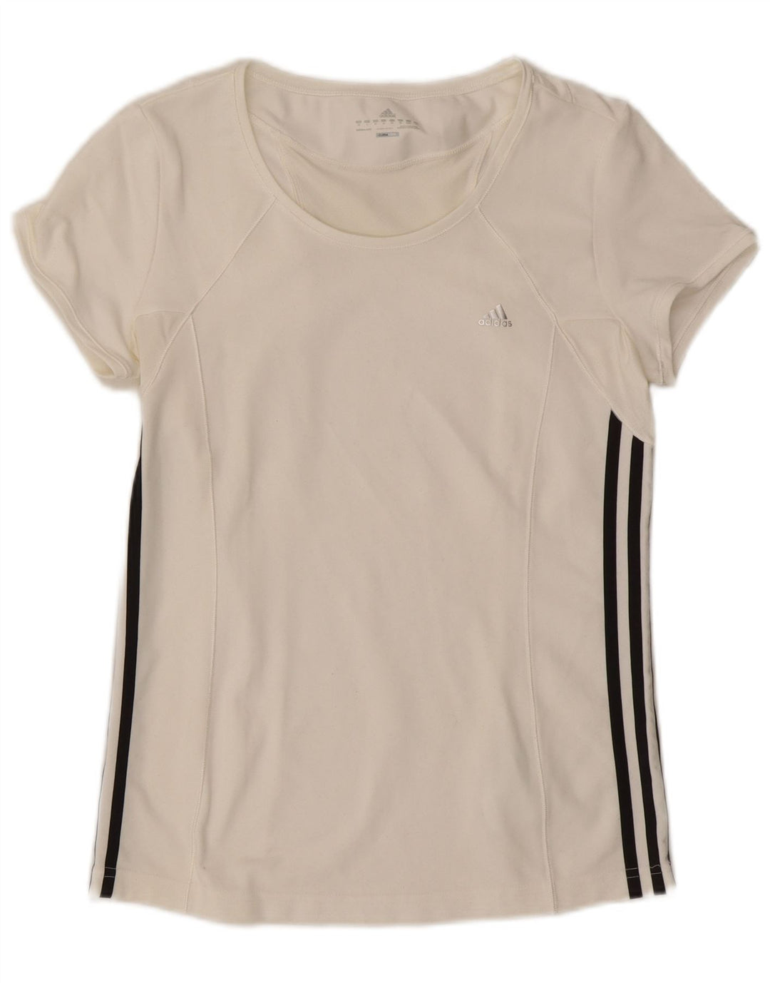 Adidas T-Shirt Femme Top UK 18 XL Blanc Polyester