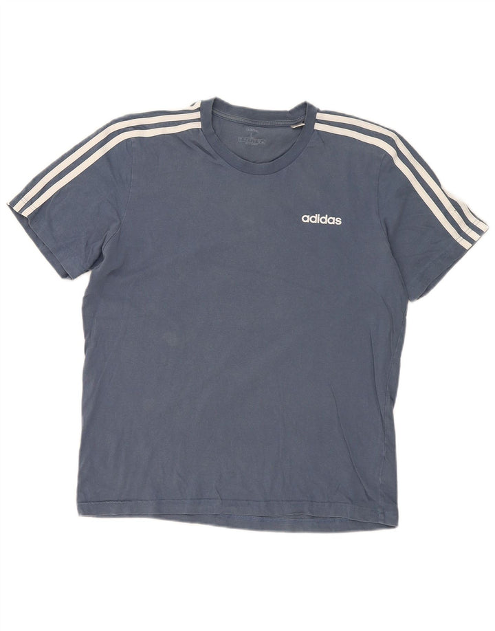 Adidas T-Shirt Homme Haut Grand Bleu Coton