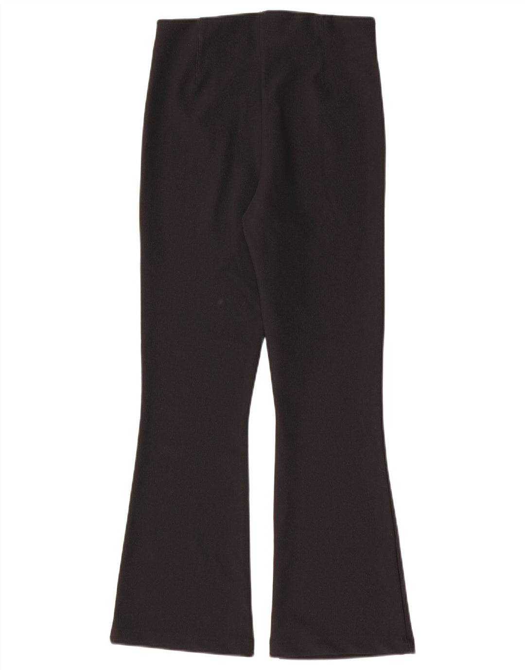 Zara Femmes Flare Leggings UK 12 Moyen Noir Polyester