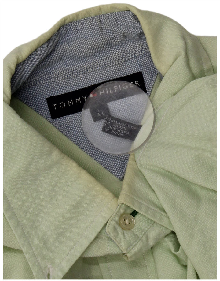 Tommy Hilfiger Chemise Homme Large Vert Coton