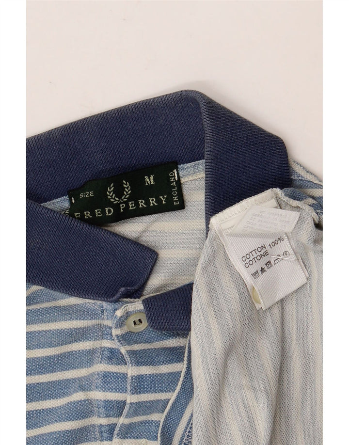 Fred Perry Polo Homme Bleu Moyen Rayé Coton