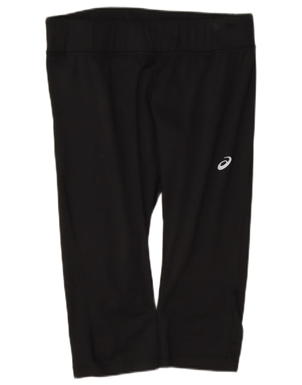 Asics Pantalon de survêtement Capri Femme UK 14 Large Noir Polyester
