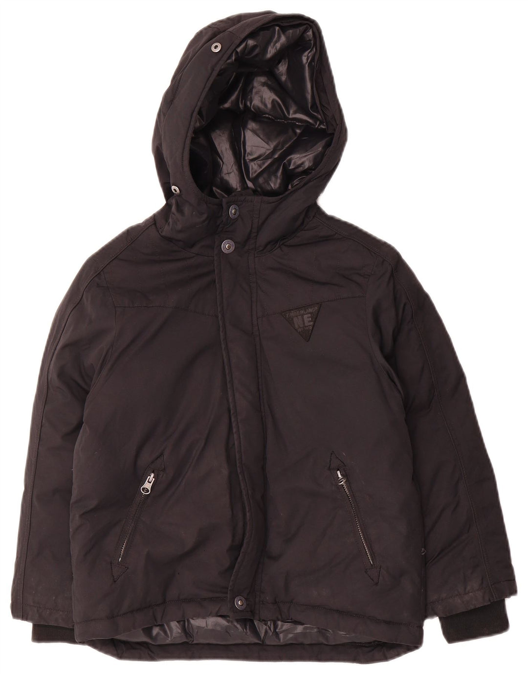 Timberland Veste matelassée à capuche garçon 7-8 ans Noir Polyamide