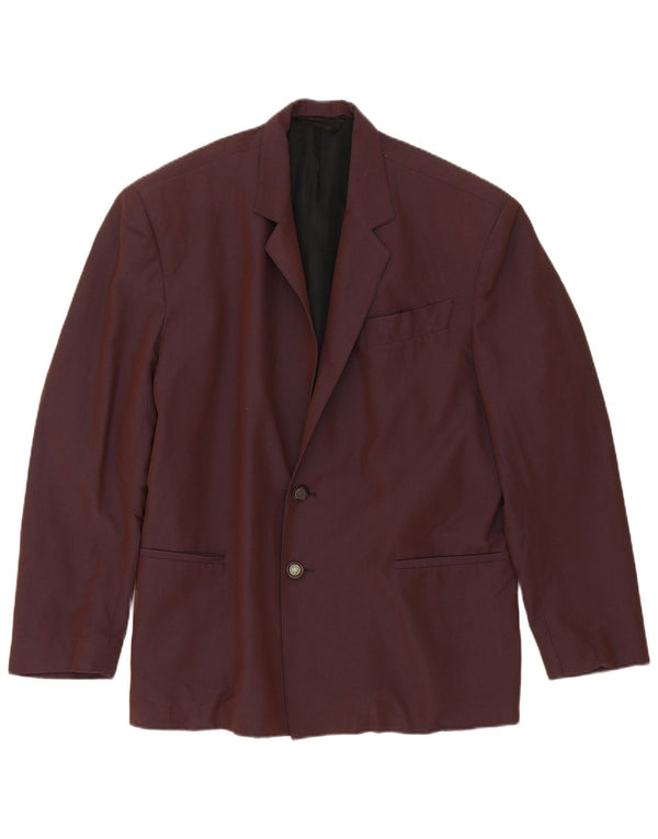 Veste Blazer Vintage Homme 2 Boutons IT 48 Bordeaux Moyen