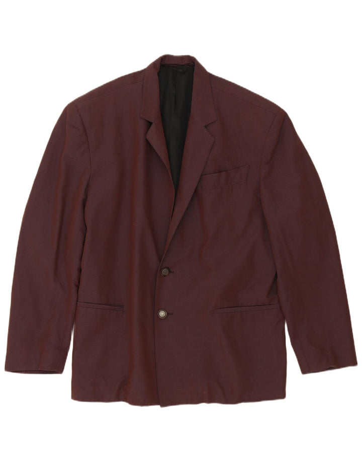 Veste Blazer Vintage Homme 2 Boutons IT 48 Bordeaux Moyen