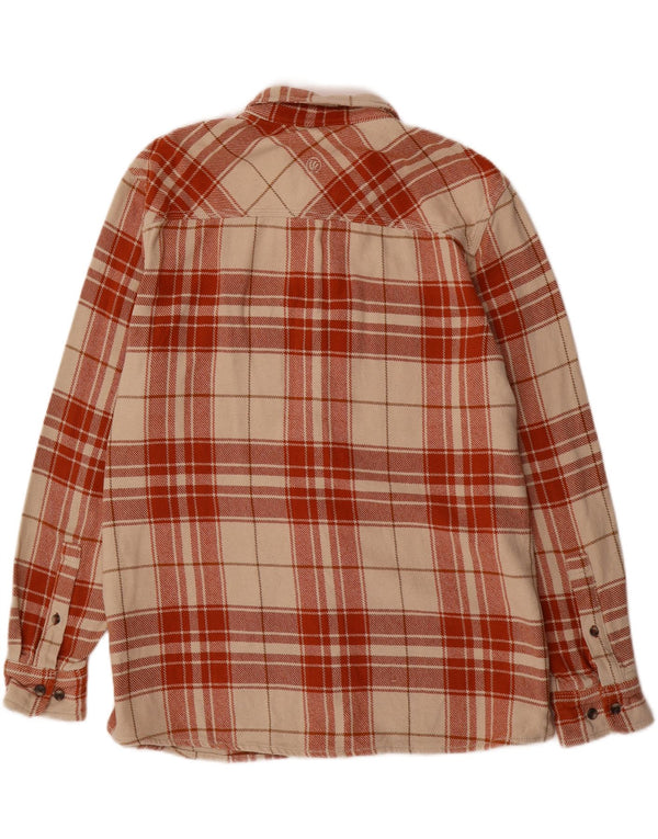 Chemise en flanelle pour hommes Fat Face 2XL coton à carreaux beige