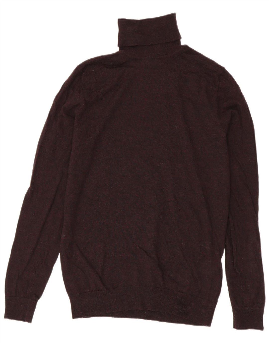 Reiss Pull Col Roulé Homme Laine Bordeaux Moyen