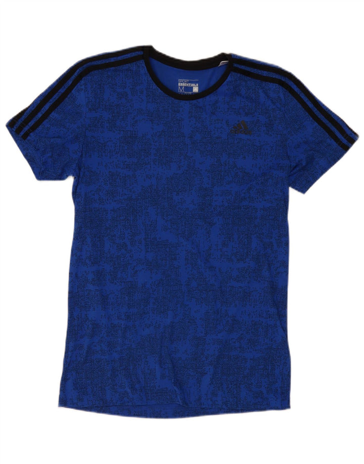 ADIDAS T-Shirt Climalite Homme Bleu Moyen Camouflage Polyester