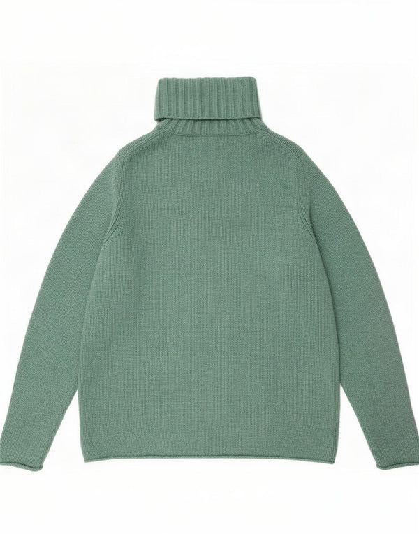 Boden Femme Pull Col Roulé Pull UK 44 Large Vert Laine