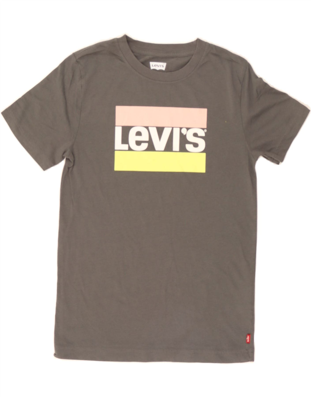 LEVI'S Boys Graphic T-Shirt Top 11-12 Years Grey Cotton Vintage Levi's and Second-Hand Levi's from Messina Hembry 
