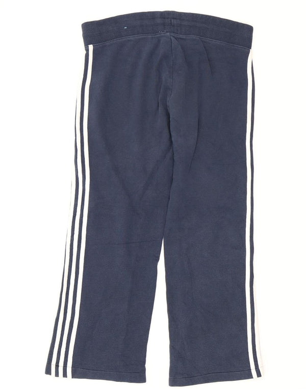 Adidas Pantalon de survêtement large pour femme UK 6 XS Bleu marine Coton
