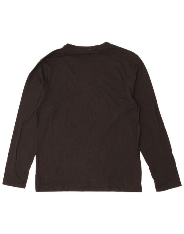 CALVIN KLEIN Haut Homme Manches Longues Large Noir Coton
