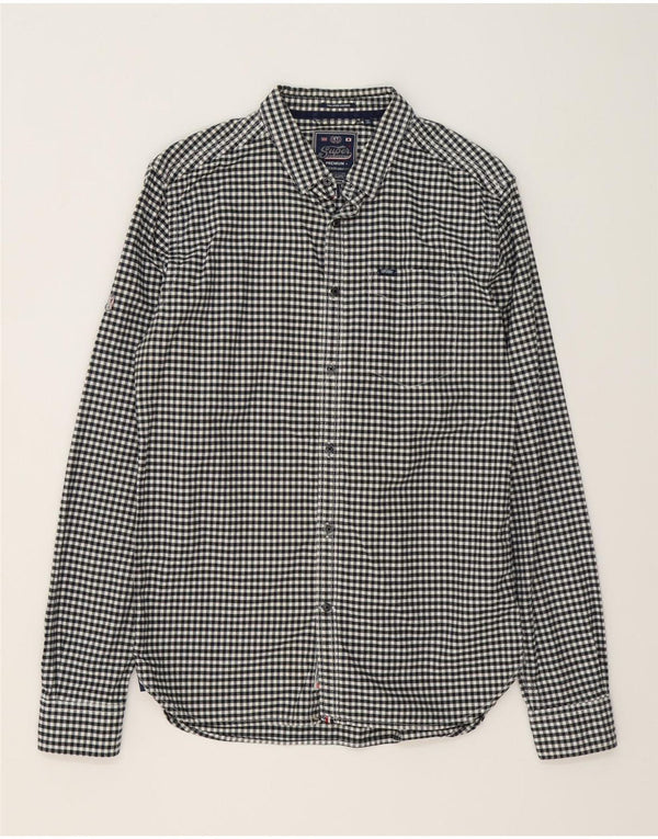 SUPERDRY Chemise Homme Large Noir Vichy Coton
