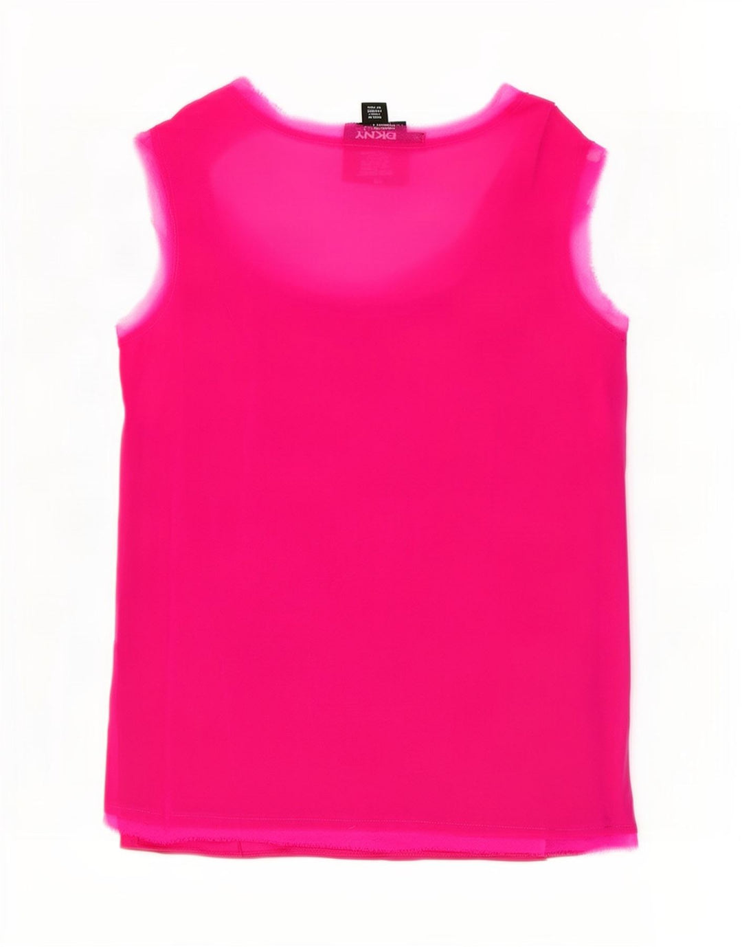Dkny Chemisier sans manches pour femme UK 10 Petite soie rose