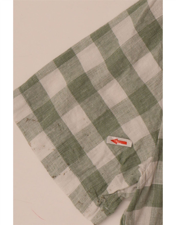 JOULES Chemise Homme Manches Courtes Grand Carreau Vert Coton