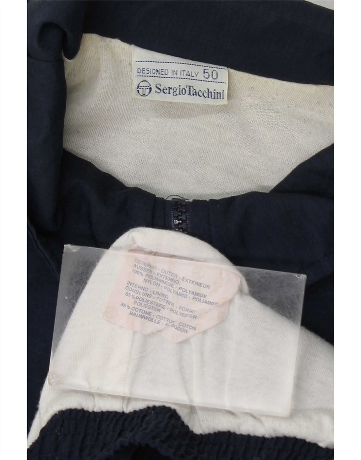Sergio Tacchini Veste de Survêtement Homme IT 50 Medium Bleu Marine