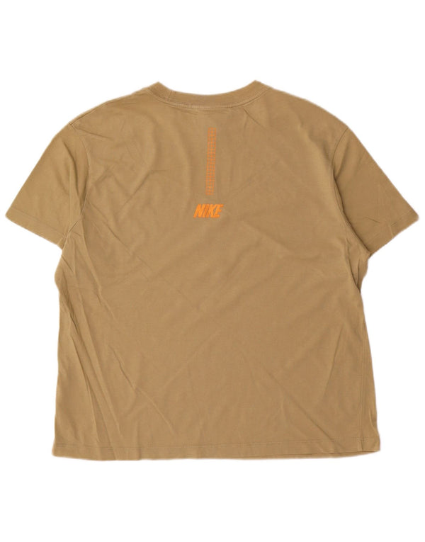 Nike T-shirt graphique pour homme en coton kaki Taille S