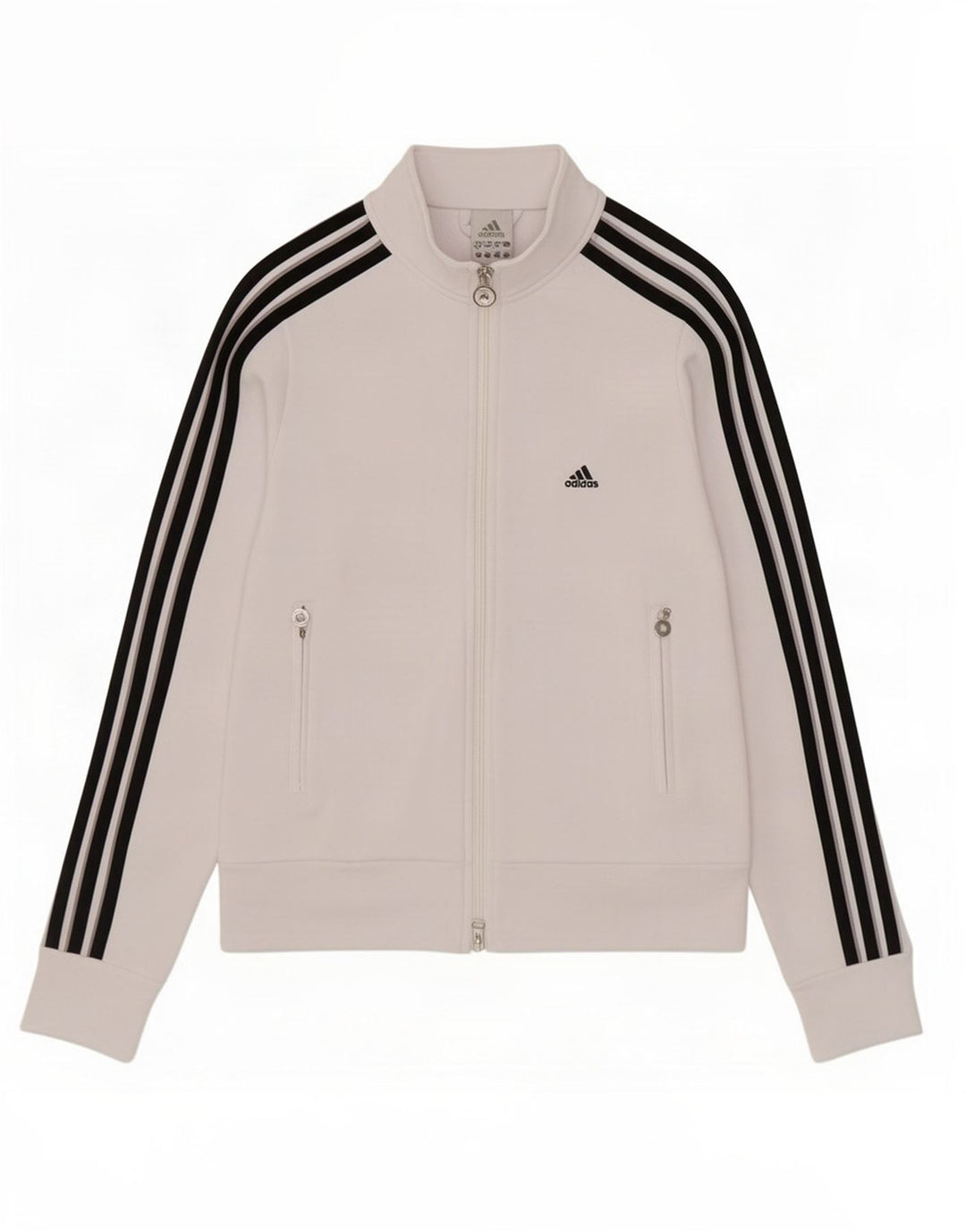 Adidas Veste de survêtement pour femme UK 10 Petit Blanc Polyester
