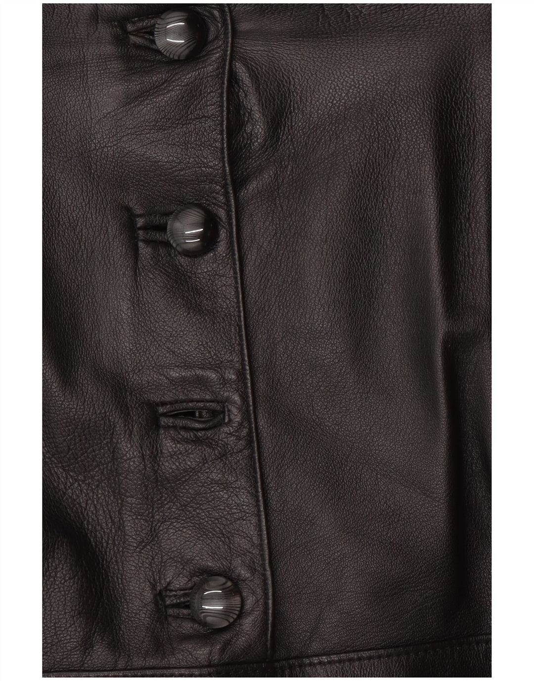Bizzarro Jupe en cuir pour femme IT 46 Large W32 Noir