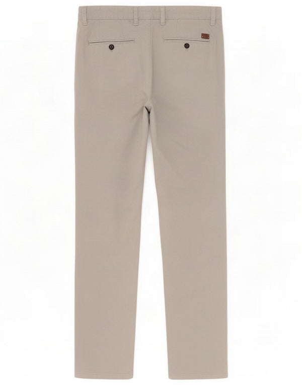 Pantalon chino droit pour homme Zara EU 40 Medium W31 L33 Gris Coton