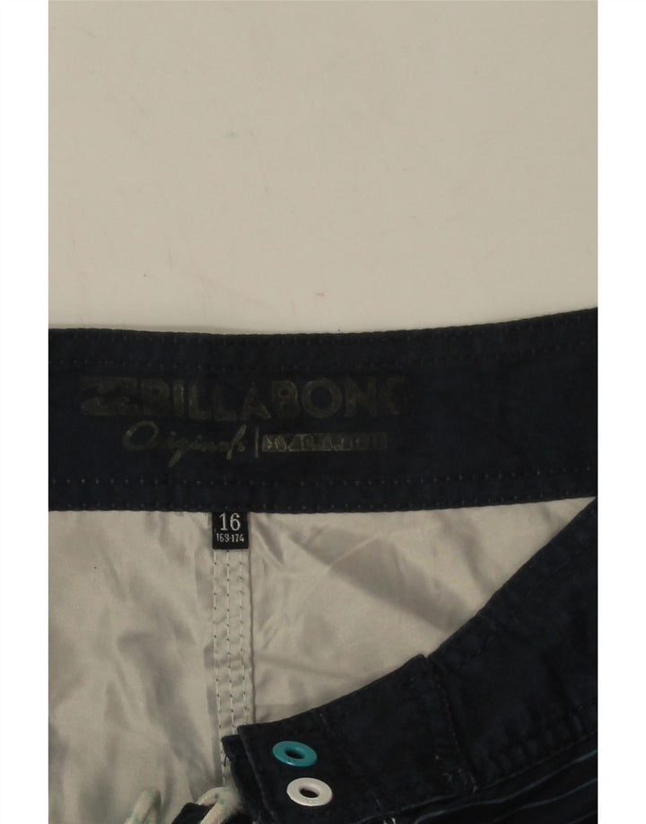 Billabong Short de Bain Garçon 15-16 ans Polyester Rayé Multicolore