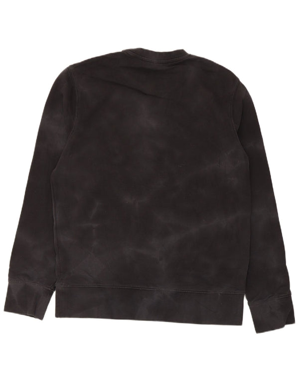Champion Mens Graphic Sweatshirt Jumper Large Black Tie Dye Cotton
