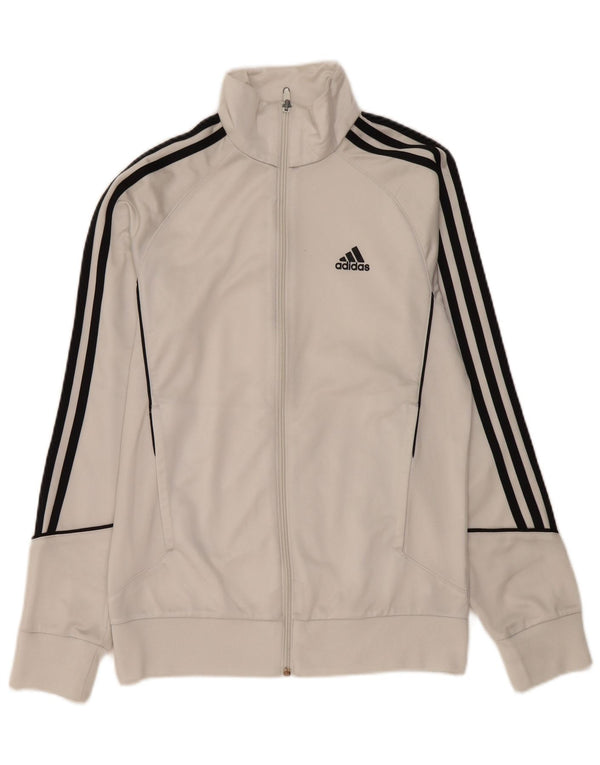 Adidas Veste de survêtement pour homme UK 36/38 Petit Blanc Polyester