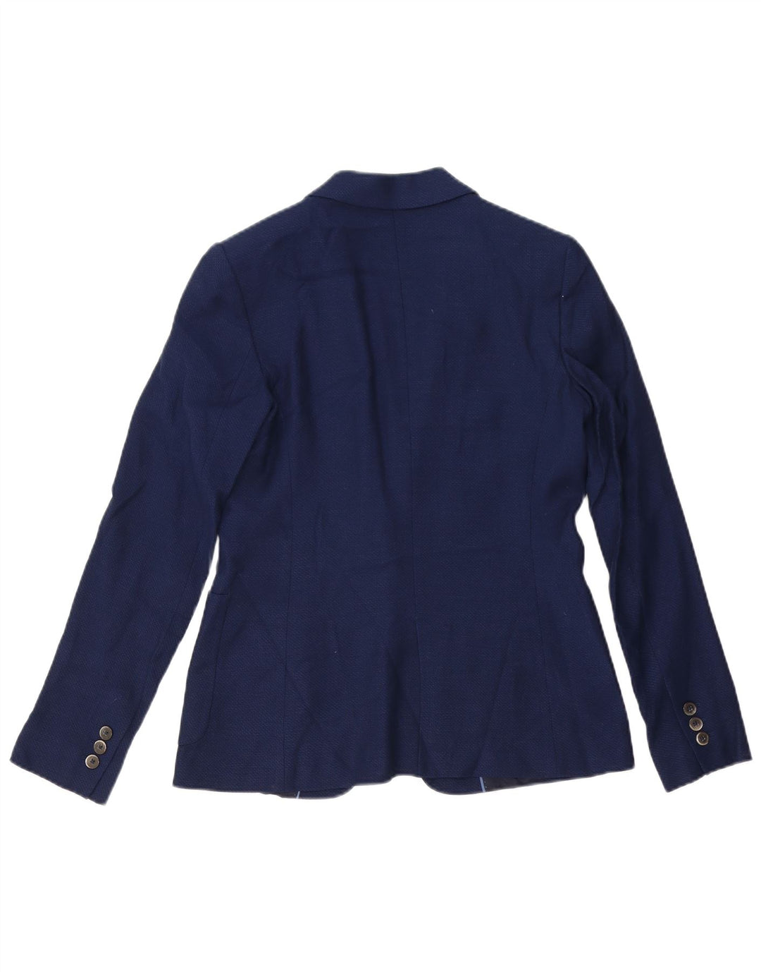 Massimo Dutti Veste Blazer 1 Bouton Femme EU 38 Bleu Marine Moyen Viscose