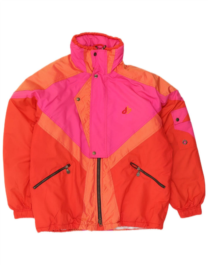 veste de ski à capuche vintage pour homme IT 46 petit colourblock multicolore